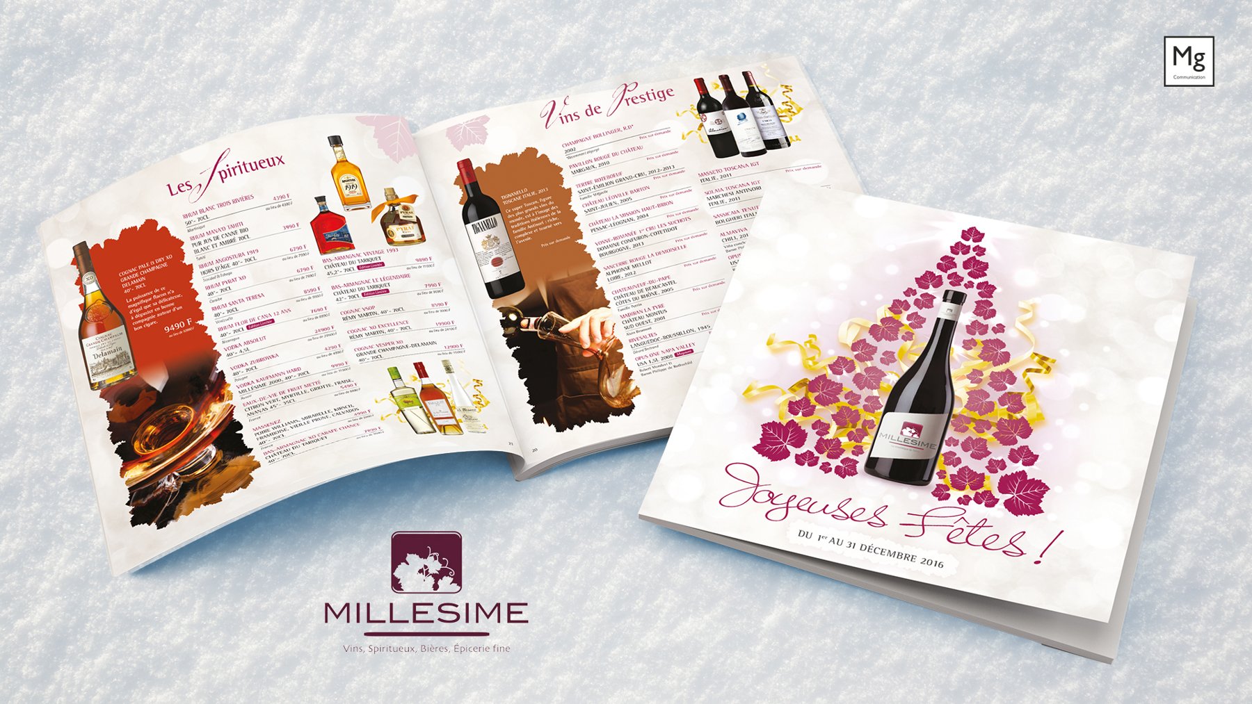 Catalogue Millésime, vins et spiritueux